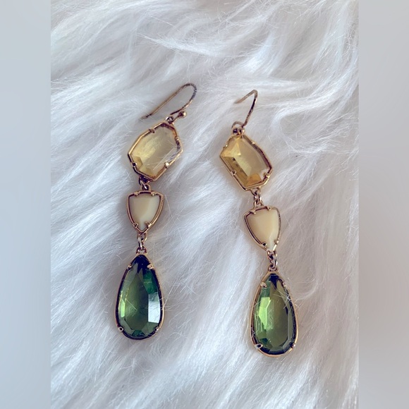 Costume Jewelry gold tone Yellow/Green - Picture 3 of 3